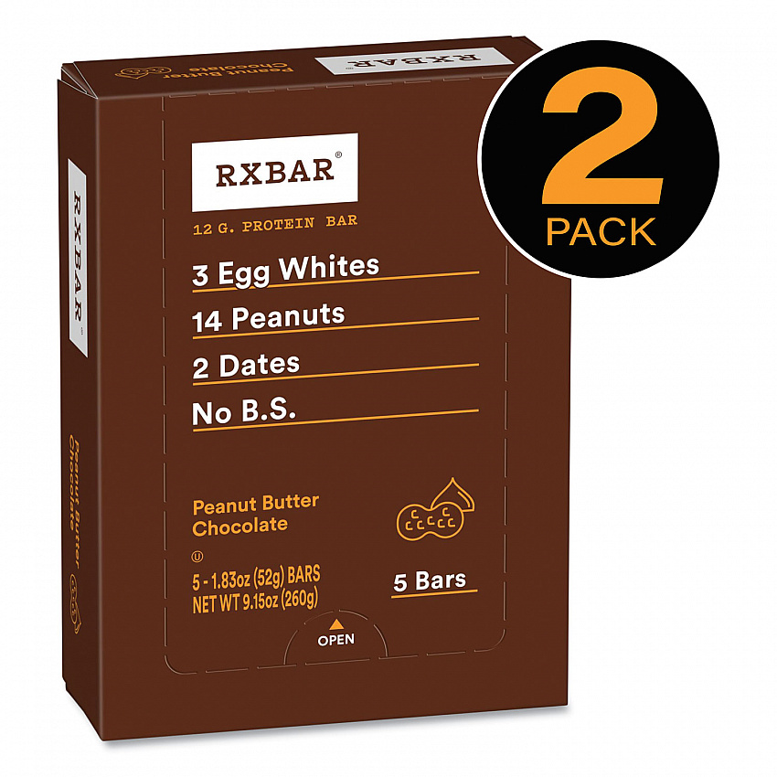 Adult Bars, Peanut Butter Chocolate, 1.83 oz Bar, 5 Bars/Pack, 2 Packs/Carton (60000770)