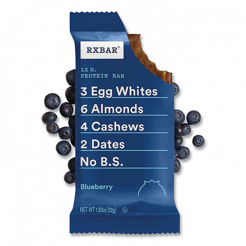 Adult Bars, Blueberry, 1.83 oz Bar, 5 Bars/Box, 2 Boxes/Carton (60000741)
