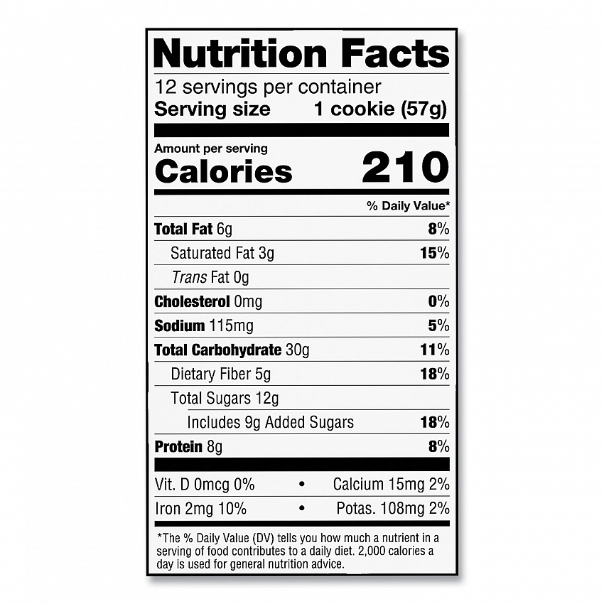 Chocolate Chip Cookie, 2 oz Packet. 12/Pack (22002081)