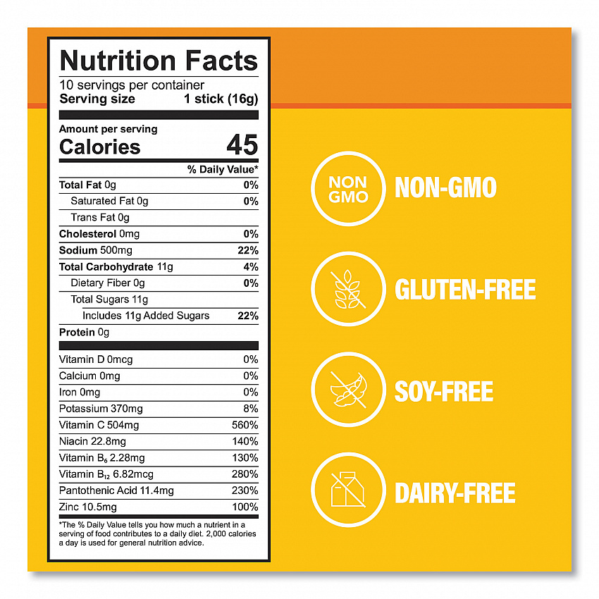 Immune Support, Tangerine, 0.56 oz Packet, 10/Pack (22002080)