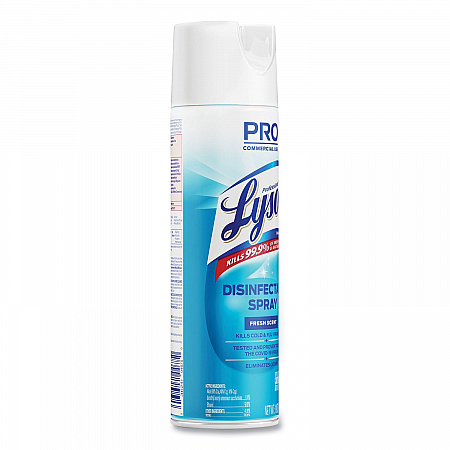 Disinfectant Spray, Fresh Scent, 19 oz Aerosol Spray, 12/Carton (04675CT)