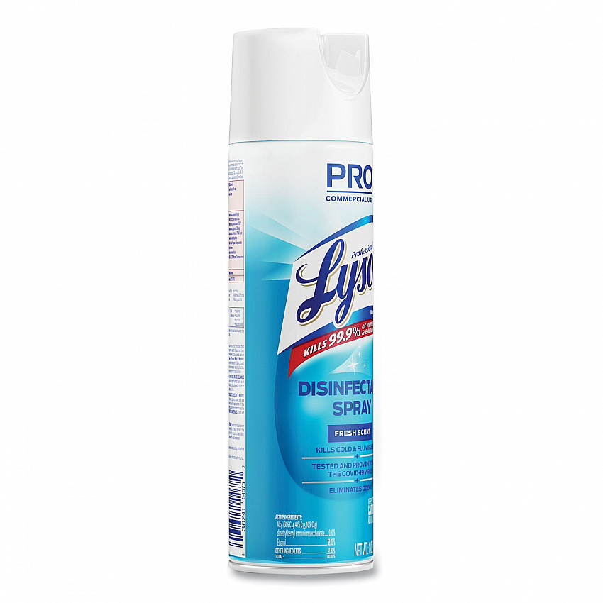 Disinfectant Spray, Fresh Scent, 19 oz Aerosol Spray, 12/Carton (04675CT)