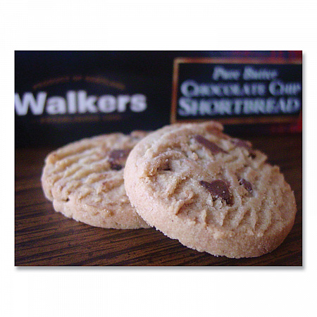 Shortbread Cookies, Chocolate Chip, 1.4 oz Pack, 2/Pack, 20 Packs/Box (1537D)