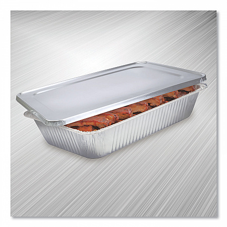 Steam Table Pan Lids, Full Curl Edge, Fits Full-Size Pan, 0.62