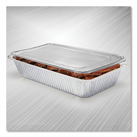 Steam Table Pan Lids, Full Curl Edge, Fits Full-Size Pan, 0.62