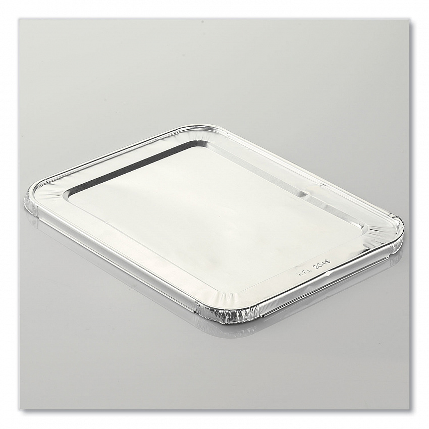 Steam Table Pan Lids, Full Curl Edge, Fits Half-Size Pan, 0.62" Deep, 11.16 x 12.75, 100/Carton (204930100FC)