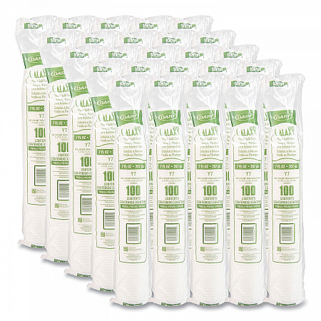 High-Impact Polystyrene Cold Cups, 7 oz, Plastic, Translucent, 100/Pack (Y7PK)