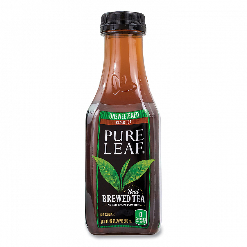 Pure Leaf Unsweetened Iced Black Tea, 16.9 oz Bottle, 18/Carton (22002027)