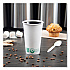Compostable Paper Hot Cups, ProPlanet Seal, 16 oz, White/Green, 1,000/Carton (316PLAPLANET)