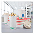 Compostable Paper Hot Cups, ProPlanet Seal, 16 oz, White/Green, 1,000/Carton (316PLAPLANET)