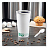 Compostable Paper Hot Cups, ProPlanet Seal, 20 oz, White/Green, 600/Carton (420PLAPLANET)