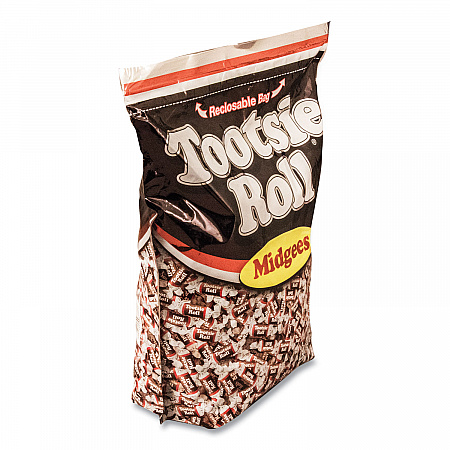 Midgees, Chocolate, 5 lb Bag, 760 Pieces (SN884580)