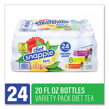 Ice Tea Variety Pack, Assorted Flavors, 20 oz Bottle, 24/Carton (22002043)