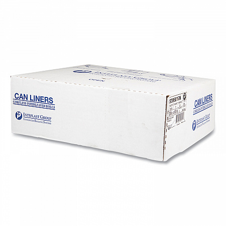 High-Density Commercial Can Liners, 60 gal, 17 mic, 38