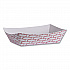 Paper Food Baskets, 6 oz Capacity, 3.78 x 4.3 x 1.08, Red/White, 1,000/Carton (30LAG040)