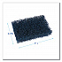 Extra Heavy-Duty Scouring Pad, 3.5 x 5, Dark Blue, 20/Carton (188)