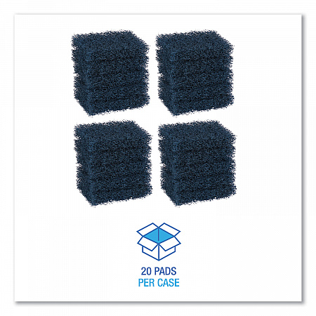 Extra Heavy-Duty Scouring Pad, 3.5 x 5, Dark Blue, 20/Carton (188)