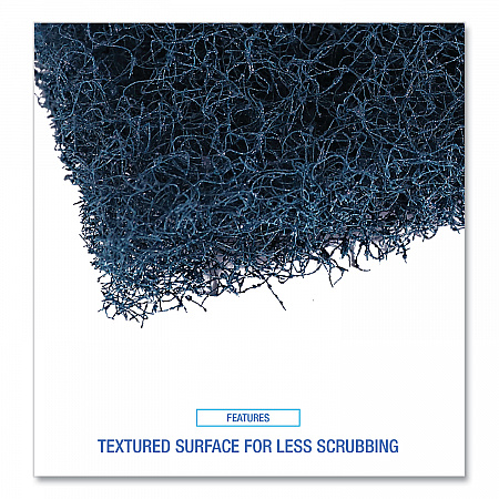 Extra Heavy-Duty Scouring Pad, 3.5 x 5, Dark Blue, 20/Carton (188)