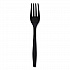 Heavyweight Wrapped Polypropylene Cutlery, Fork, Plastic, Black, 1,000/Carton (FORKHWPPBIW)