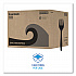 Heavyweight Wrapped Polypropylene Cutlery, Fork, Plastic, Black, 1,000/Carton (FORKHWPPBIW)
