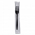 Heavyweight Wrapped Polypropylene Cutlery, Fork, Plastic, Black, 1,000/Carton (FORKHWPPBIW)