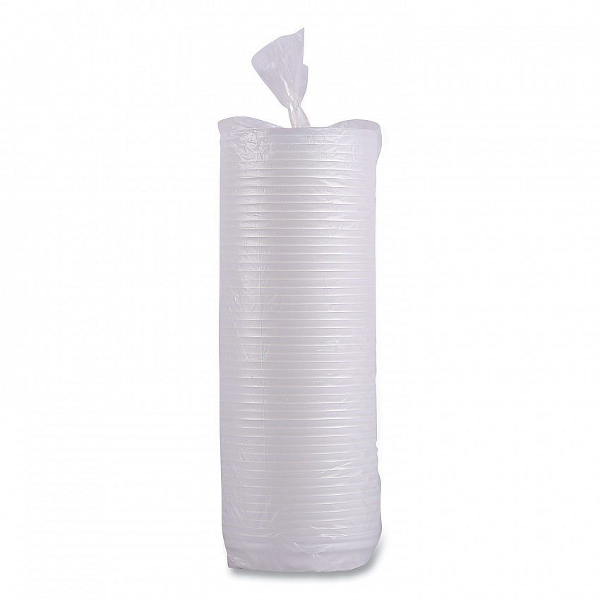 Hot Cup Lids, Fits 8 oz Hot Cups, Plastic, White, 50/Sleeve, 20 Sleeves/Carton (HOTWH8)