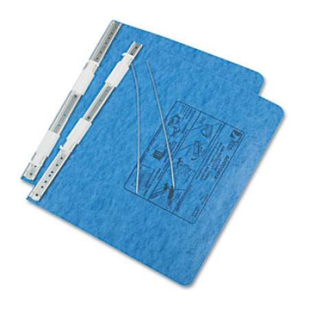 ACCO PRESSTEX Covers with Storage Hooks, 2 Posts, 6" Capacity, 11.75 x 8.5, Light Blue (54032)