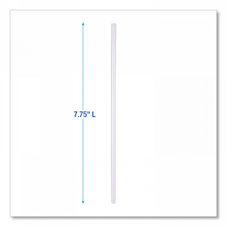 Wrapped Jumbo Straws, 7.75