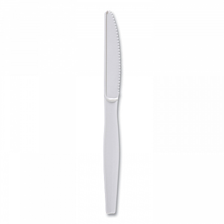 Heavyweight Polystyrene Cutlery, Knife, Plastic, White, 1,000/Carton (KNIFEHW)