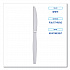 Heavyweight Polystyrene Cutlery, Knife, Plastic, White, 1,000/Carton (KNIFEHW)