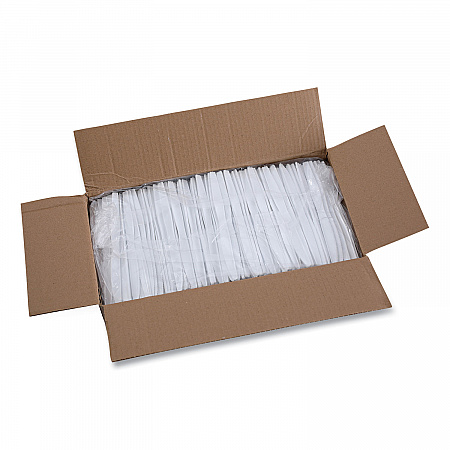 Heavyweight Polystyrene Cutlery, Knife, Plastic, White, 1,000/Carton (KNIFEHW)