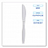 Heavyweight Polypropylene Cutlery, Knife, Plastic, White, 1,000/Carton (KNIFEHWPPWH)
