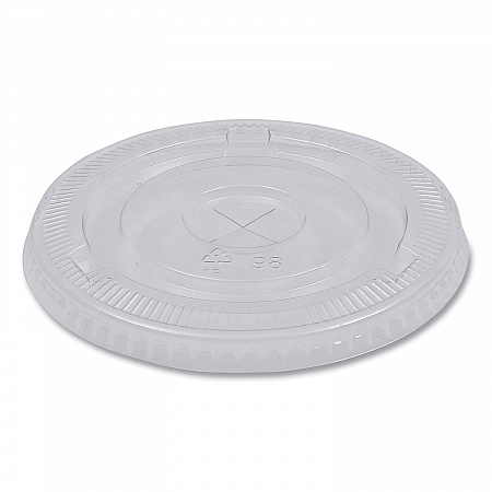 PET Cold Cup Lids, Fits 14 oz to 24 oz Cold Cups, Plastic, Clear, 100/Sleeve, 10 Sleeves/Carton (PETSTRAW)