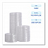 PET Cold Cup Lids, Fits 14 oz to 24 oz Cold Cups, Plastic, Clear, 100/Sleeve, 10 Sleeves/Carton (PETSTRAW)