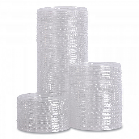 PET Cold Cup Lids, Fits 14 oz to 24 oz Cold Cups, Plastic, Clear, 100/Sleeve, 10 Sleeves/Carton (PETSTRAW)