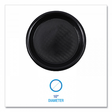 Hi-Impact Plastic Dinnerware, Plate, 10