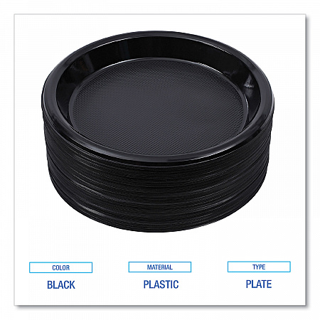 Hi-Impact Plastic Dinnerware, Plate, 10