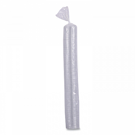 Souffle/Portion Cup Lids, Fits 1 oz Portion Cups, Plastic, Clear, 2,500/Carton (PRTLID1)