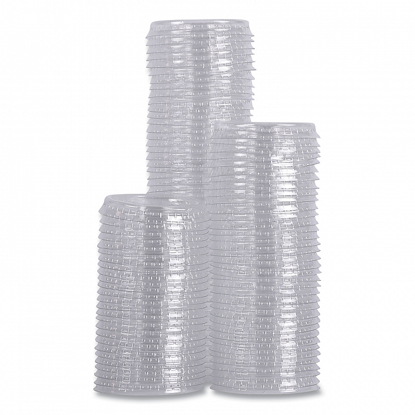 Souffle/Portion Cup Lids, Fits 1 oz Portion Cups, Plastic, Clear, 2,500/Carton (PRTLID1)