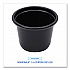 Souffle/Portion Cups, 1 oz, Plastic, Black, 125/Sleeve, 20 Sleeves/Carton (PRTN1BL)