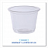 Souffle/Portion Cups, 1 oz, Plastic, Clear, 125/Sleeves, 20 Sleeves/Carton (PRTN1TS)