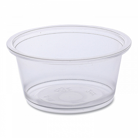 Souffle/Portion Cups, 2 oz, Plastic, Clear, 125/Sleeve, 20 Sleeves/Carton (PRTN2TS)