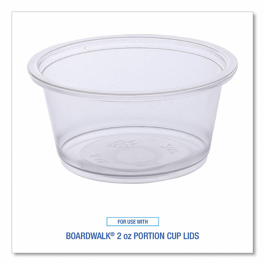 Souffle/Portion Cups, 2 oz, Plastic, Clear, 125/Sleeve, 20 Sleeves/Carton (PRTN2TS)