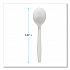 Heavyweight Polypropylene Cutlery, Soup Spoon, Plastic, White, 1,000/Carton (SOUPHWPPWH)