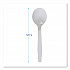 Mediumweight Polystyrene Cutlery, Soup Spoon, Plastic, White, 1,000/Carton (SOUPSPOON)