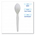 Heavyweight Polystyrene Cutlery, Spoon, Plastic, White, 1,000/Carton (SPOONHW)