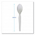 Heavyweight Polystyrene Cutlery, Spoon, Plastic, White, 1,000/Carton (SPOONHW)