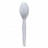 Mediumweight Polystyrene Cutlery, Spoon, Plastic, White, 100/Box (SPOONMWPSBX)