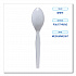 Mediumweight Polystyrene Cutlery, Spoon, Plastic, White, 100/Box, 10 Boxes/Carton (SPOONMWPSCT)