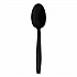 Heavyweight Polypropylene Cutlery, Spoon, Plastic, Black, 1,000/Carton (TEAHWPPBLA)